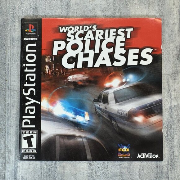 World's Scariest Police Chases (Sony PlayStation 1, 2001) PS1 Disc Manual Tested - Picture 5 of 6